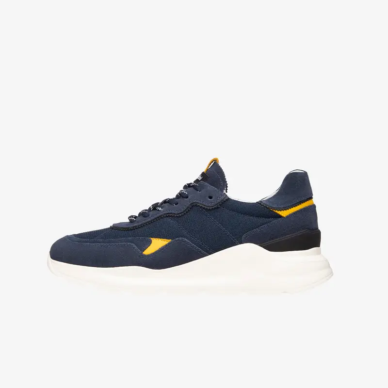 NeroGiardini Outlet Sneakers Uomo in Pelle, Camoscio e Tela - Blu