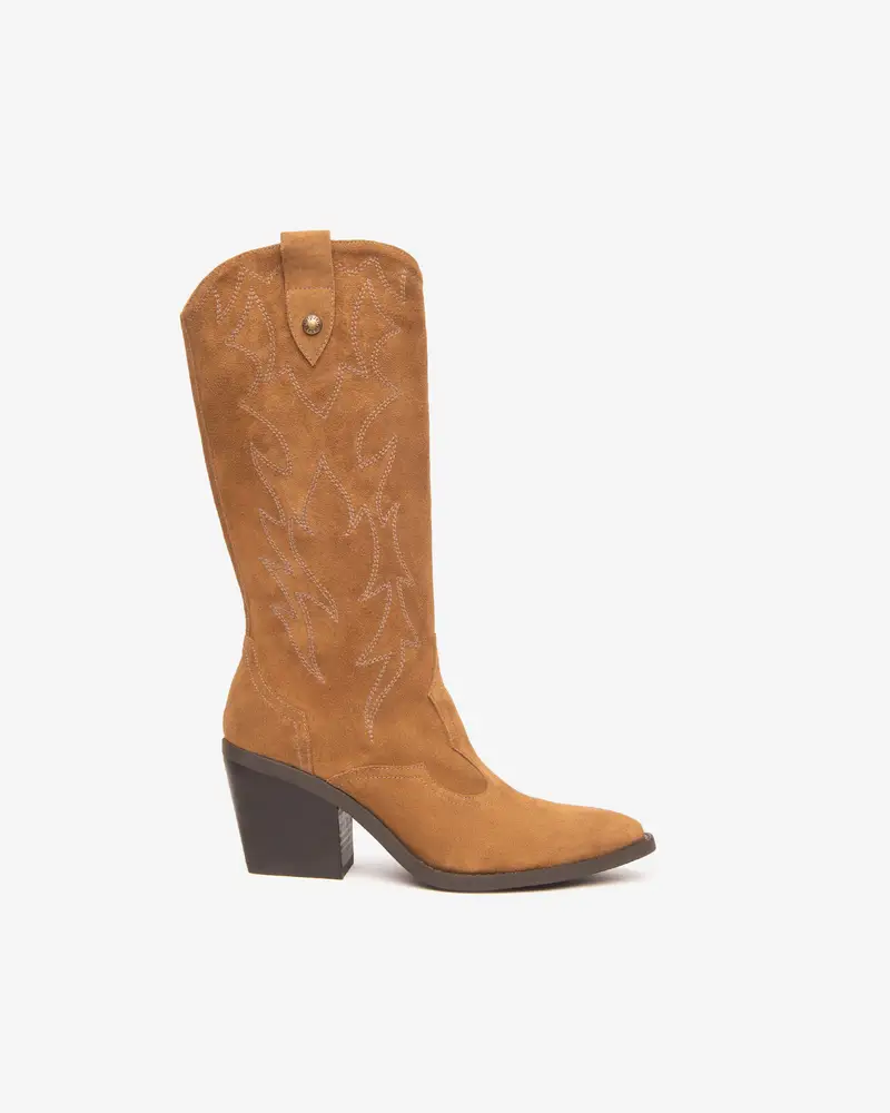 Outlet Stivali Donna in Camoscio - Marrone