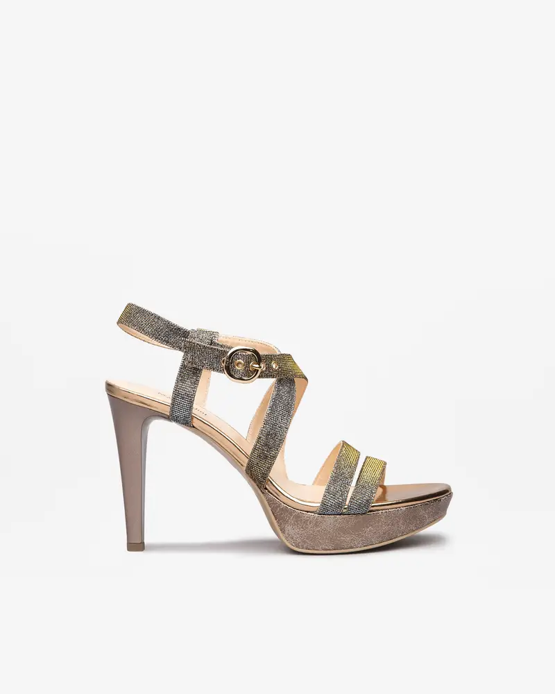 Sandali Donna in Materiale Tecnico - Marrone