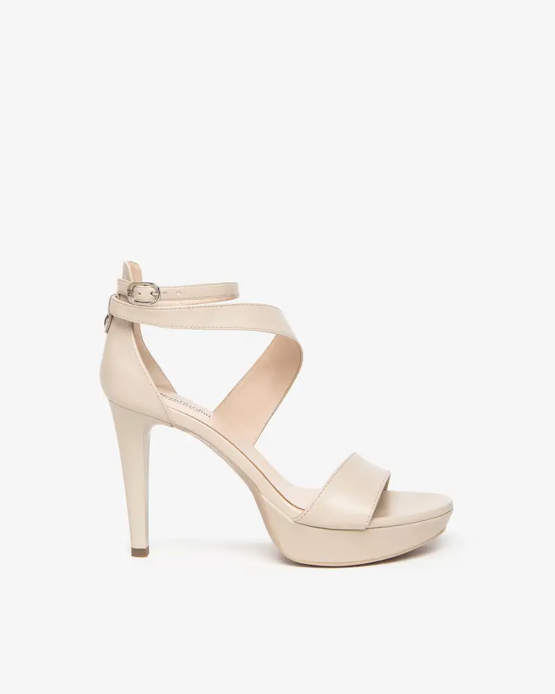 NeroGiardini Sandali Donna in Pelle - Avorio