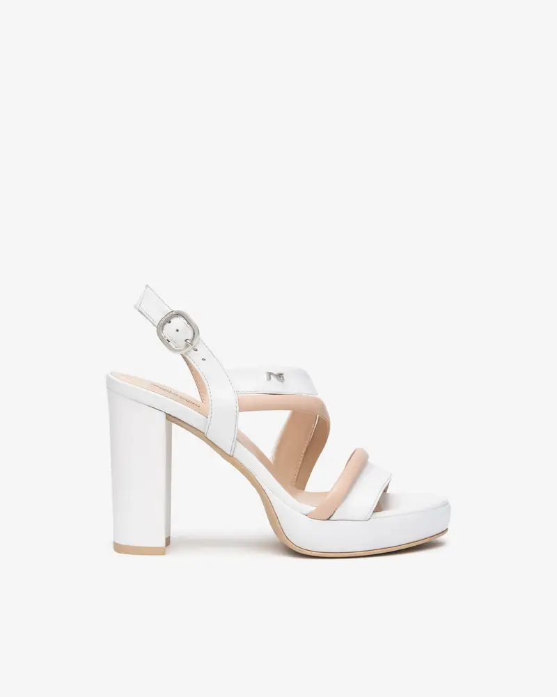 NeroGiardini Sandali Donna in Pelle - Bianco