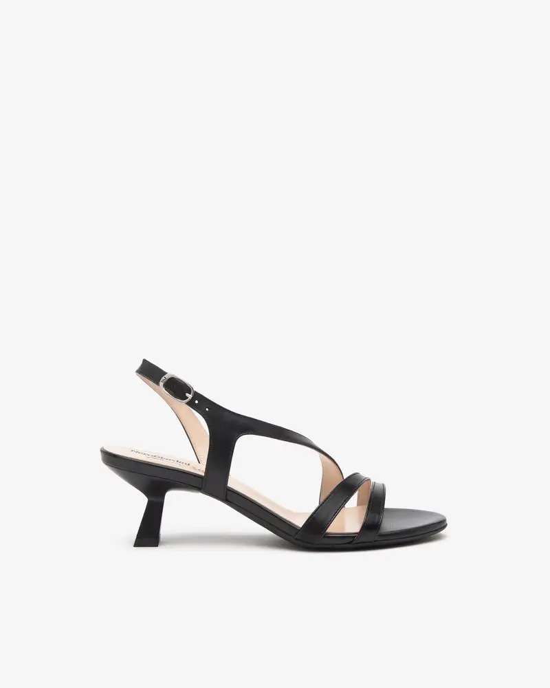 Sandali Donna in Pelle - Nero