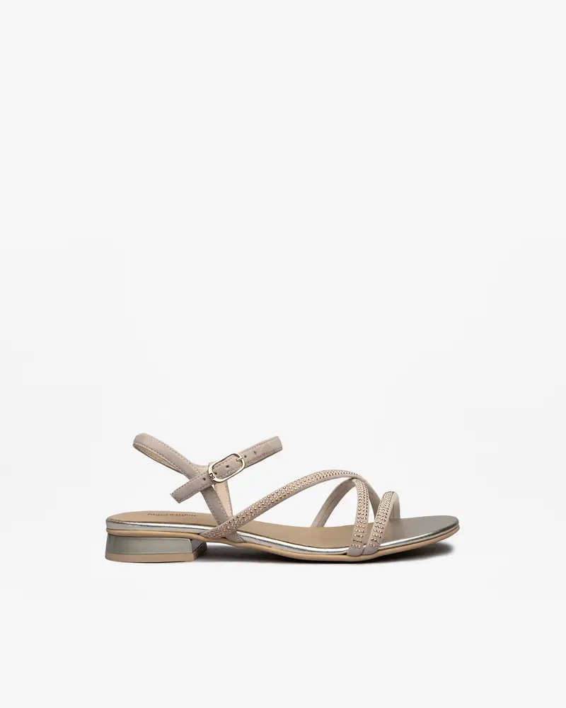 Sandali Donna in Suede - Beige