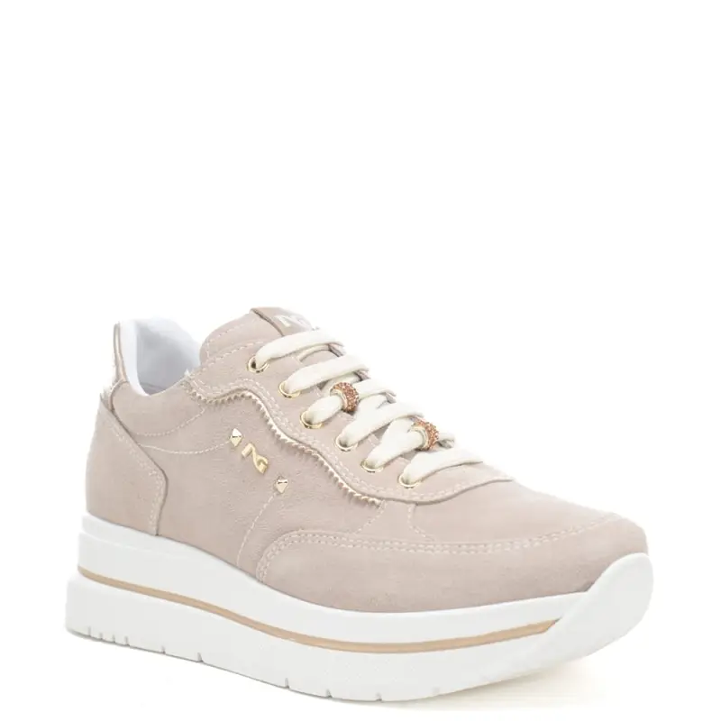 NeroGiardini Sneakers alte Donna Beige 4292864 miniatura 3