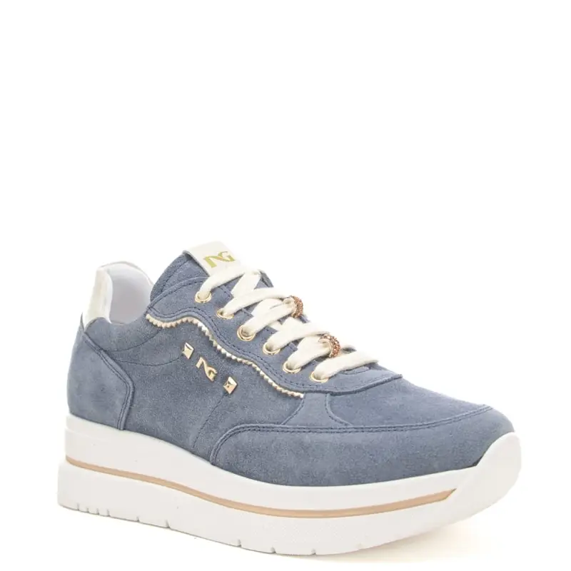 NeroGiardini Sneakers alte Donna Blu 4292863 miniatura 2