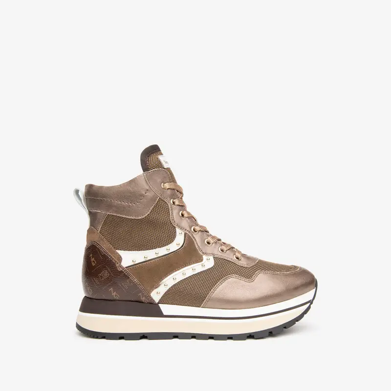 NeroGiardini Sneakers alte Donna Marrone 1302050