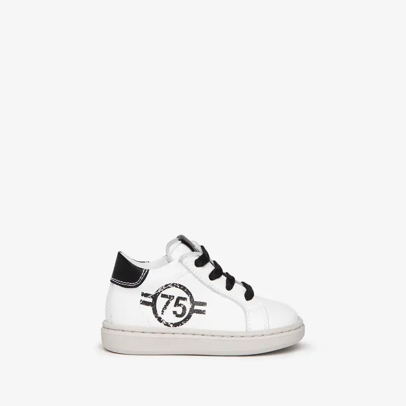 Sneakers Baby da Bimbo in Pelle - Bianco