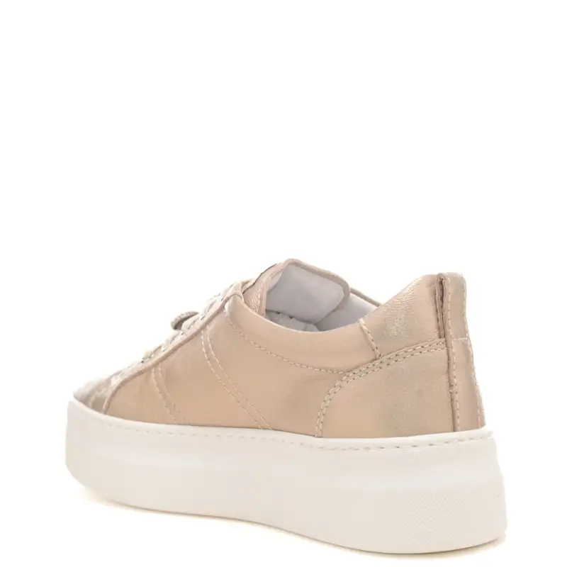 sneakers da donna con maxi charm floreale sul davanti platino miniatura 2