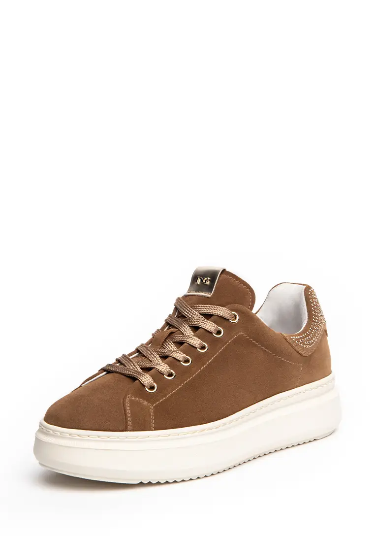 Sneakers Donna in Camoscio - Marrone