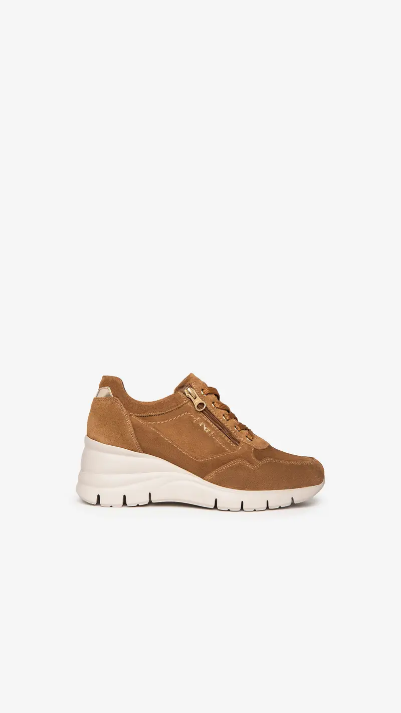 Sneakers Donna in Camoscio - Marrone