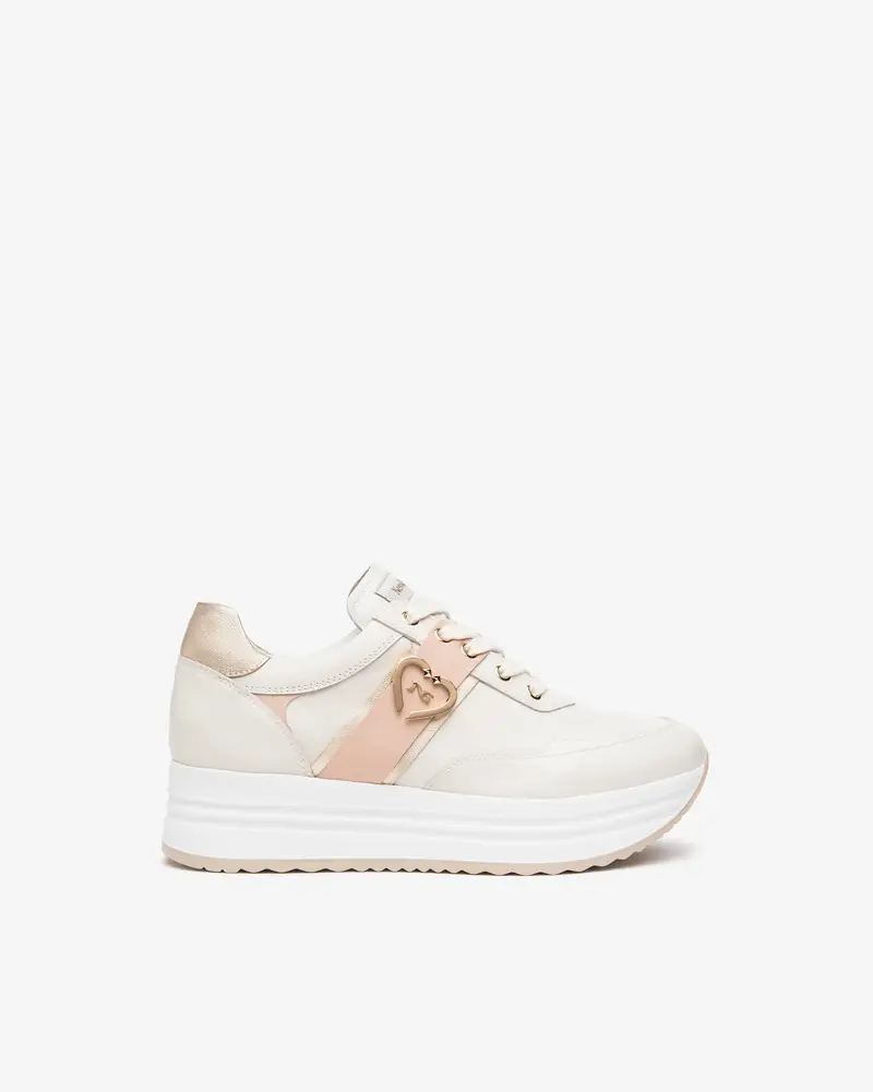 NeroGiardini Sneakers Donna in Pelle - Avorio