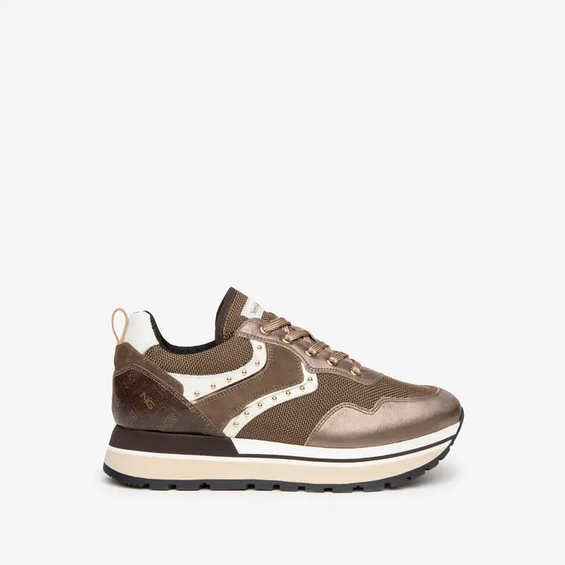 NeroGiardini Sneakers Donna in Pelle e Camoscio - Marrone