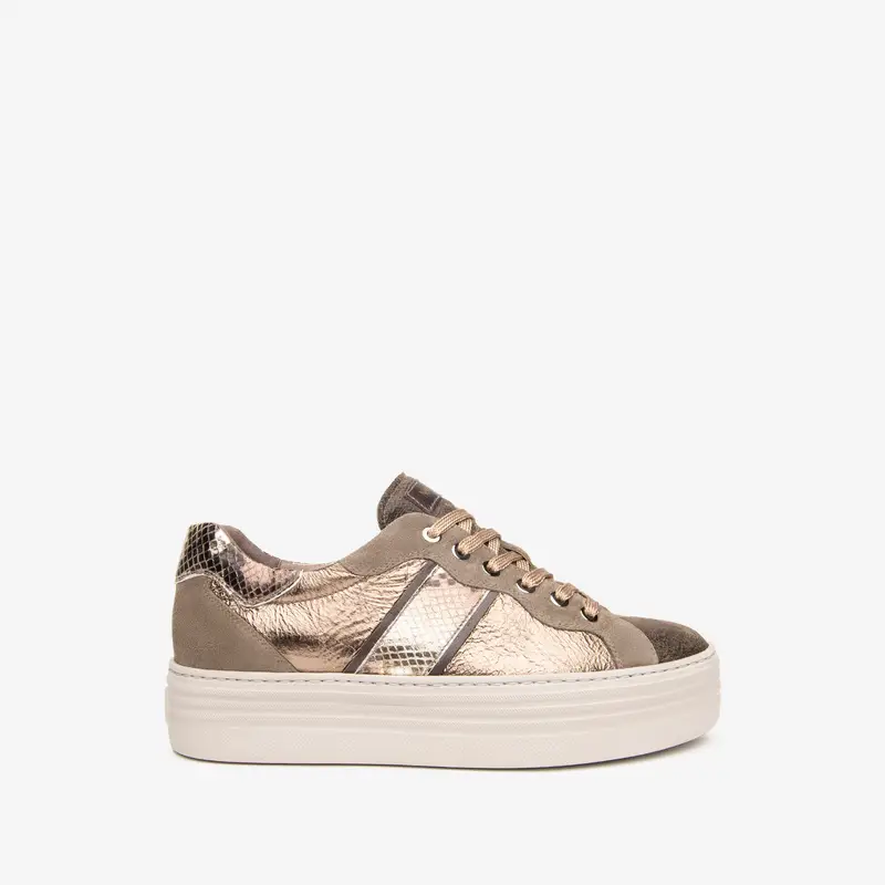 NeroGiardini Sneakers Donna in Pelle e Camoscio - Marrone