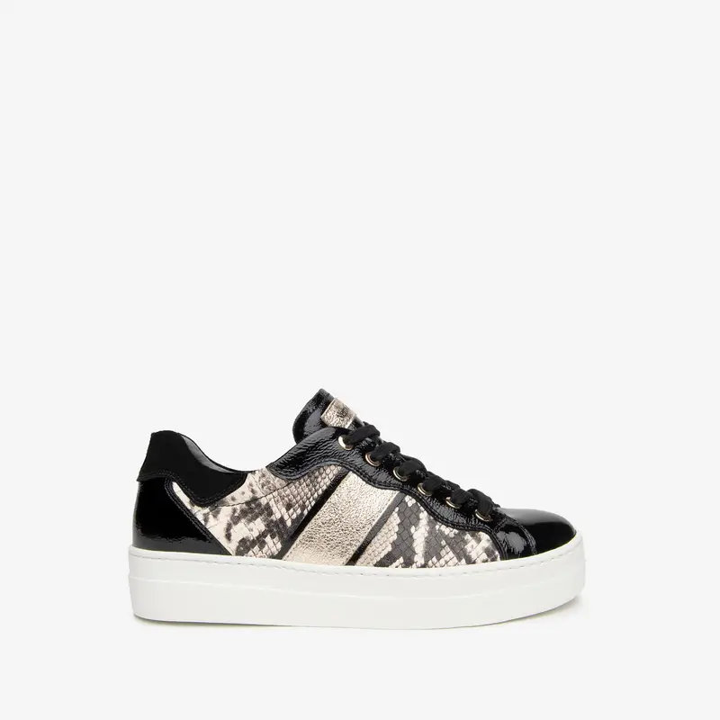 NeroGiardini Sneakers Donna in Pelle e Camoscio - Nero