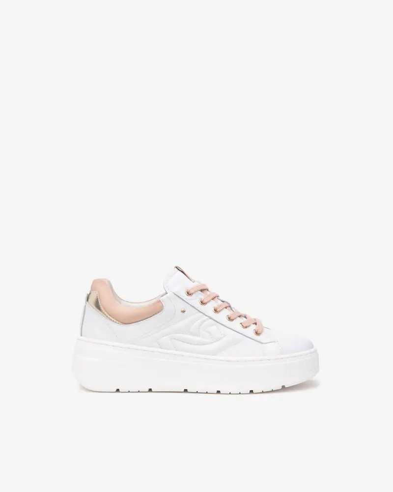 NeroGiardini Sneakers Donna in Pelle e Materiale Tecnico - Bianco