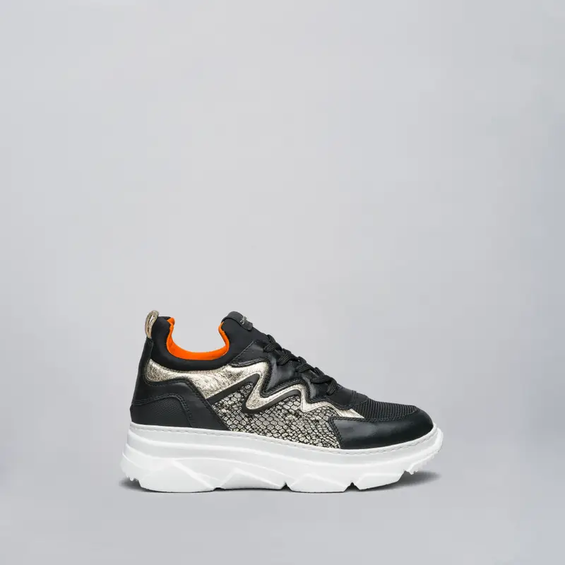 NeroGiardini Sneakers Donna in Pelle e Materiale Tecnico - Nero