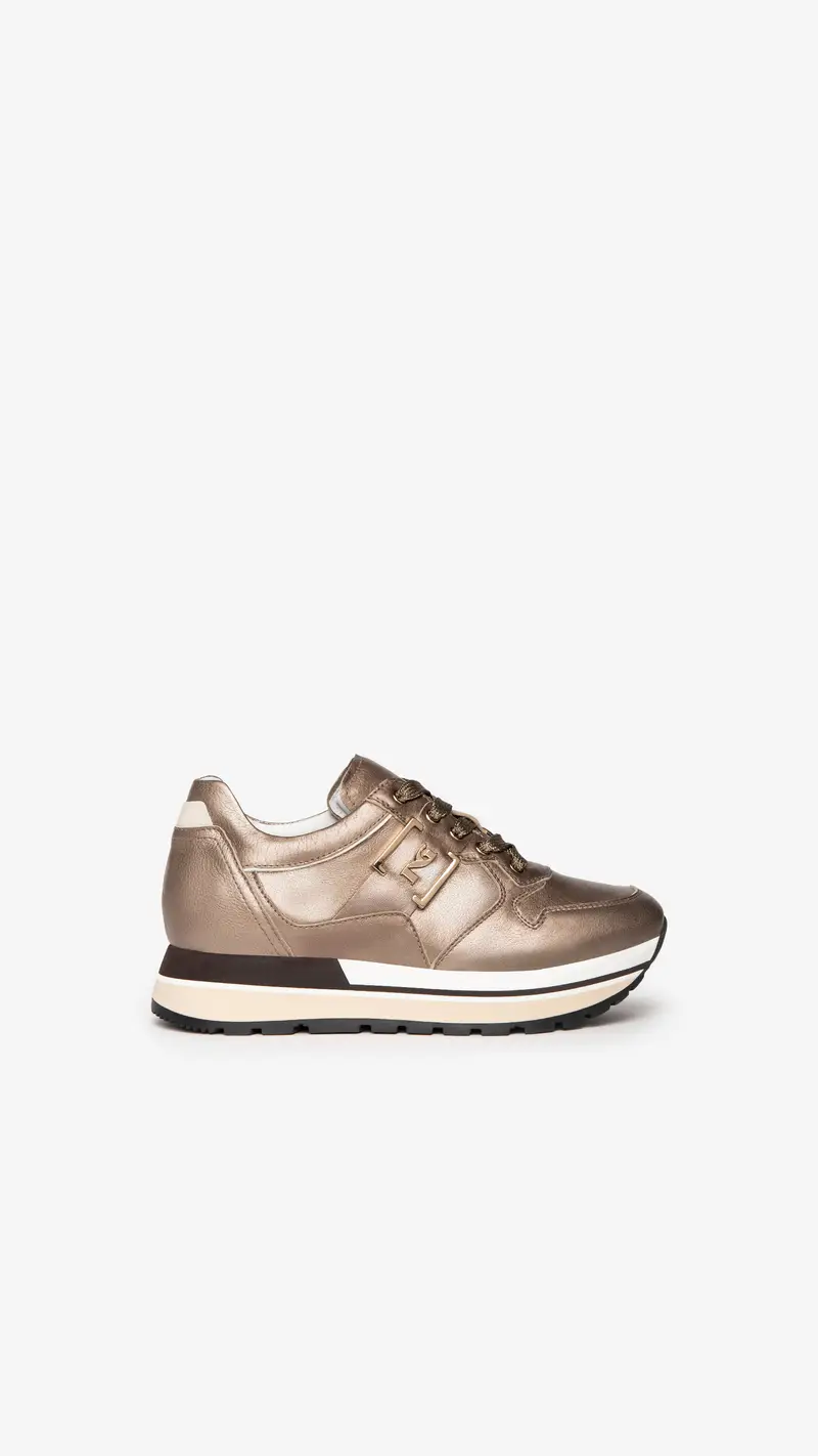 NeroGiardini Sneakers Donna in Pelle - Marrone