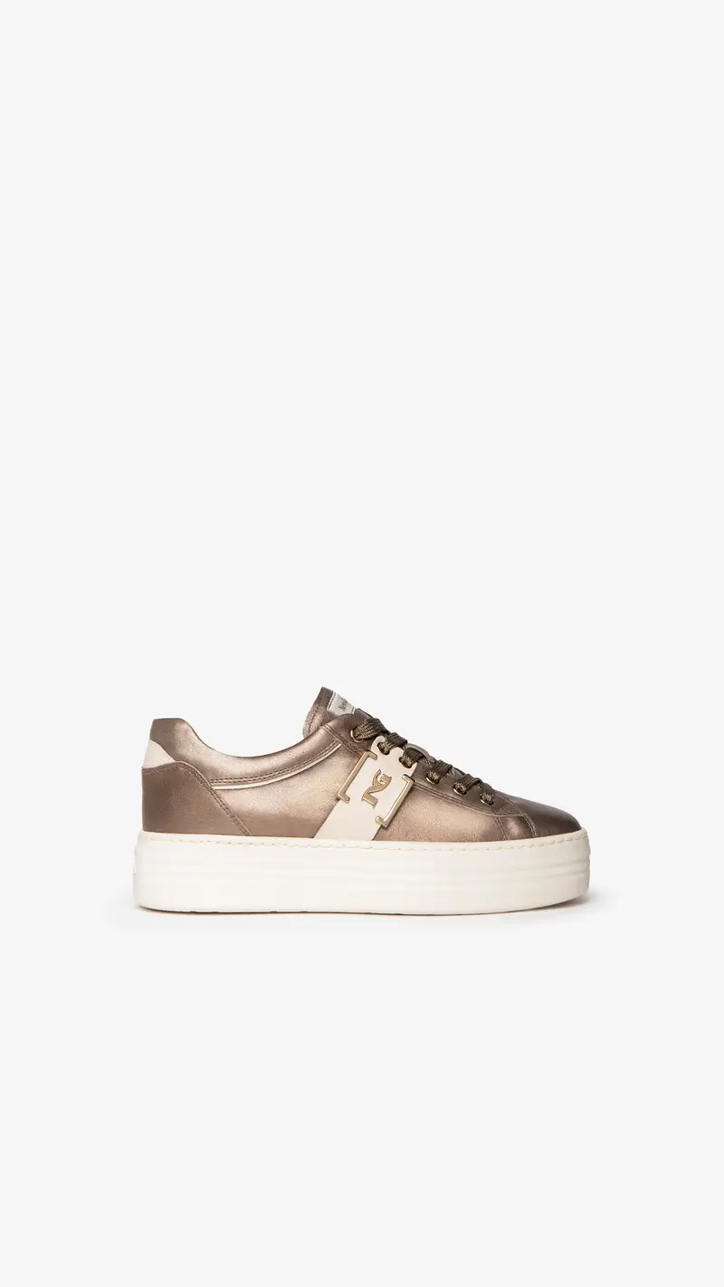 NeroGiardini Sneakers Donna in Pelle - Marrone