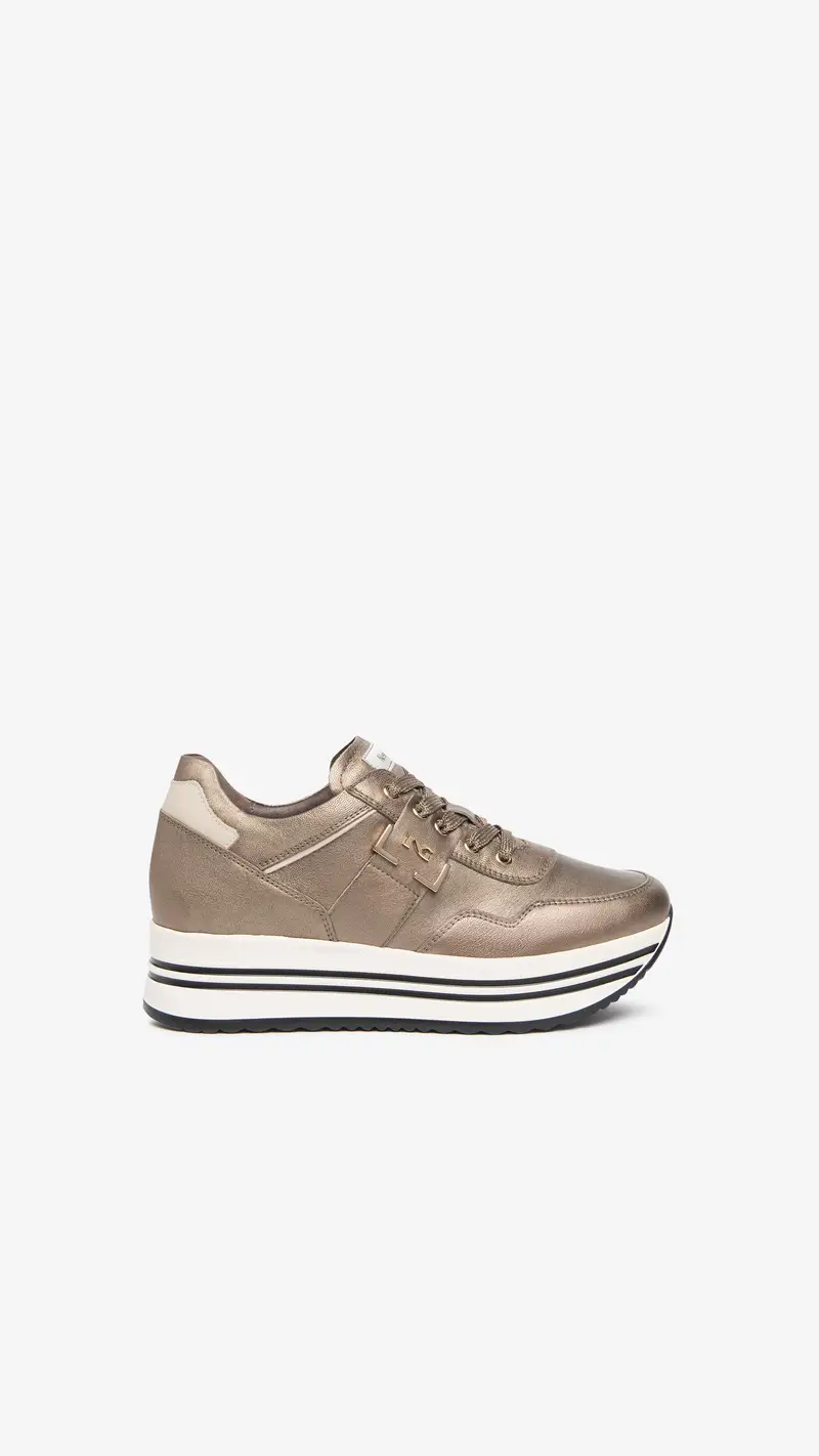 NeroGiardini Sneakers Donna in Pelle - Marrone