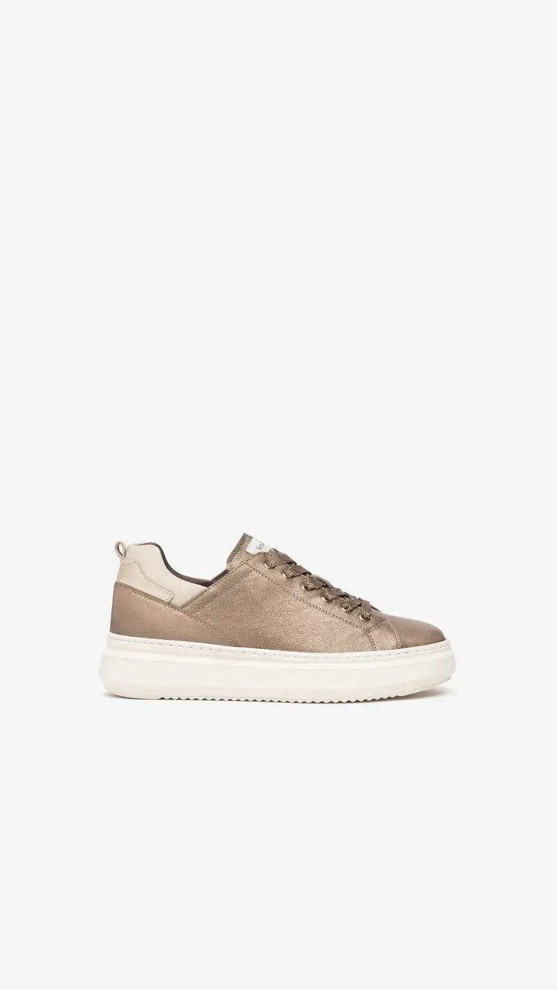 Sneakers Donna in Pelle - Marrone