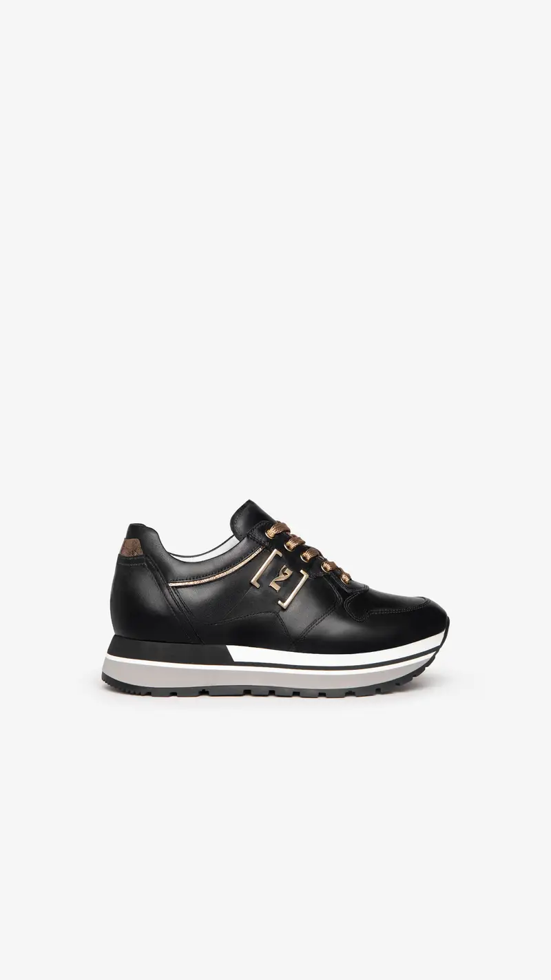 NeroGiardini Sneakers Donna in Pelle - Nero
