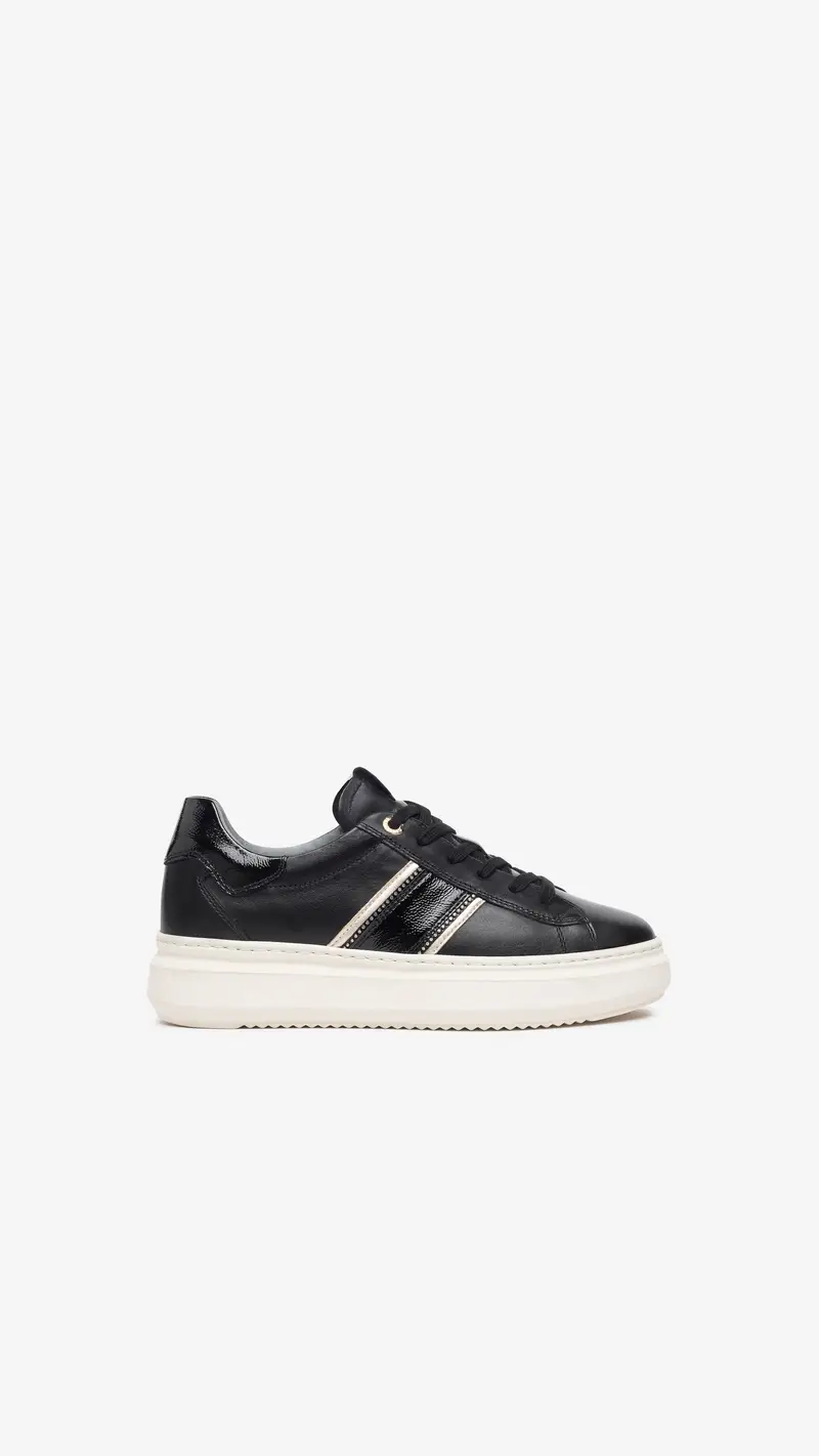 Sneakers Donna in Pelle - Nero