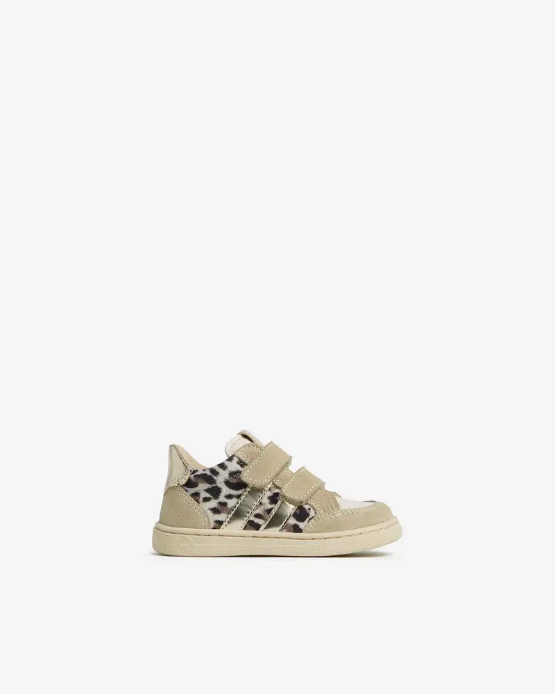 Sneakers Junior da Bambina in Camoscio, Pelle e Materiale Tecnico - Beige
