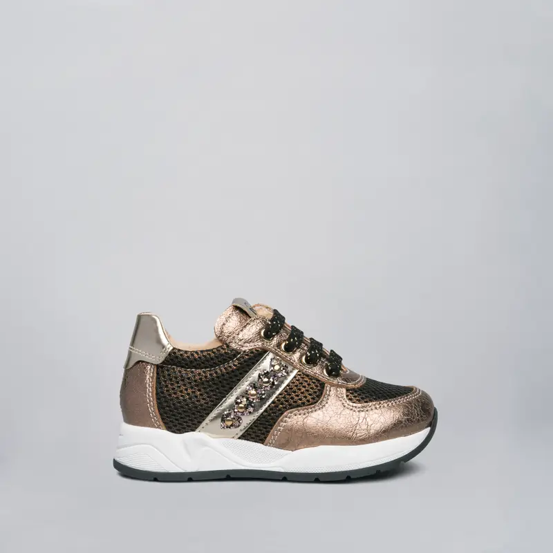 Sneakers Junior da Bambina in Pelle e Tela - Rosa