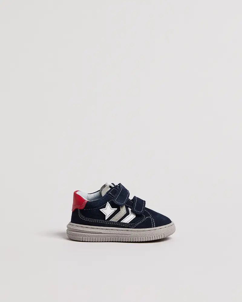 Sneakers Junior da Bambino in Camoscio e Pelle - Blu