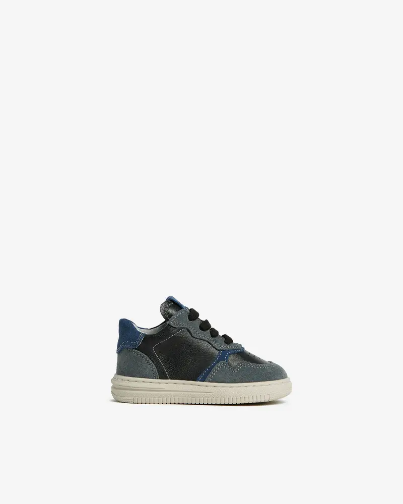 Sneakers Junior da Bambino in Pelle e Camoscio - Blu
