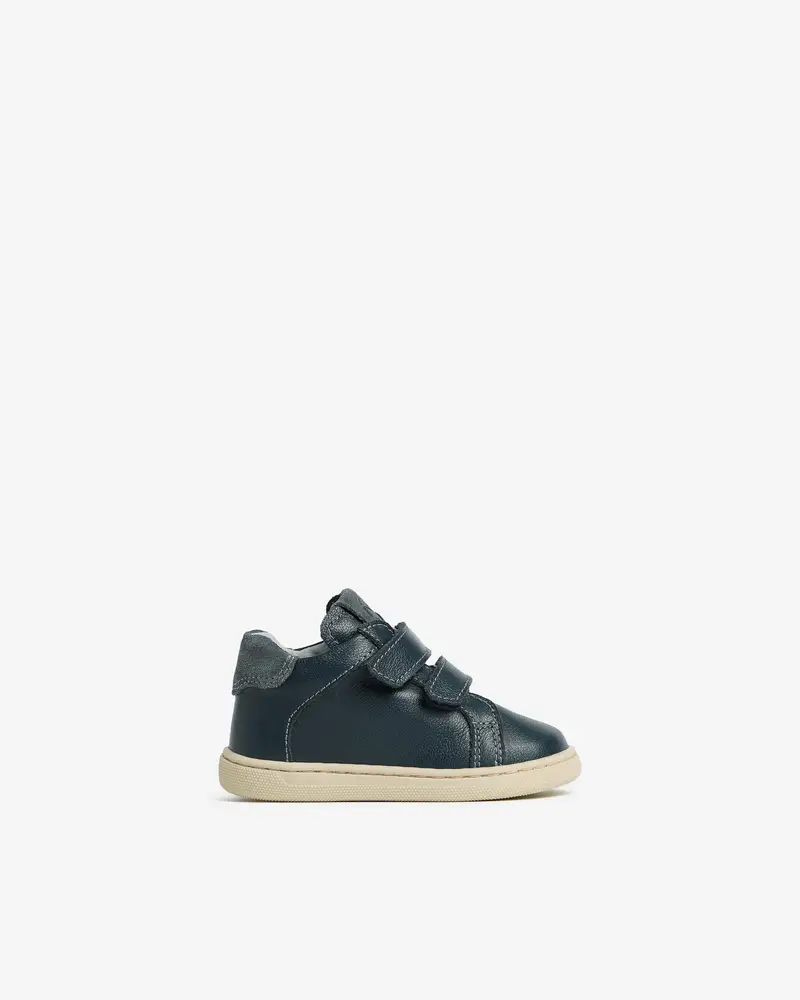 Sneakers Junior da Bambino in Pelle e Camoscio - Blu