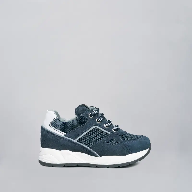 Sneakers Kids Bambino in Camoscio - Blu