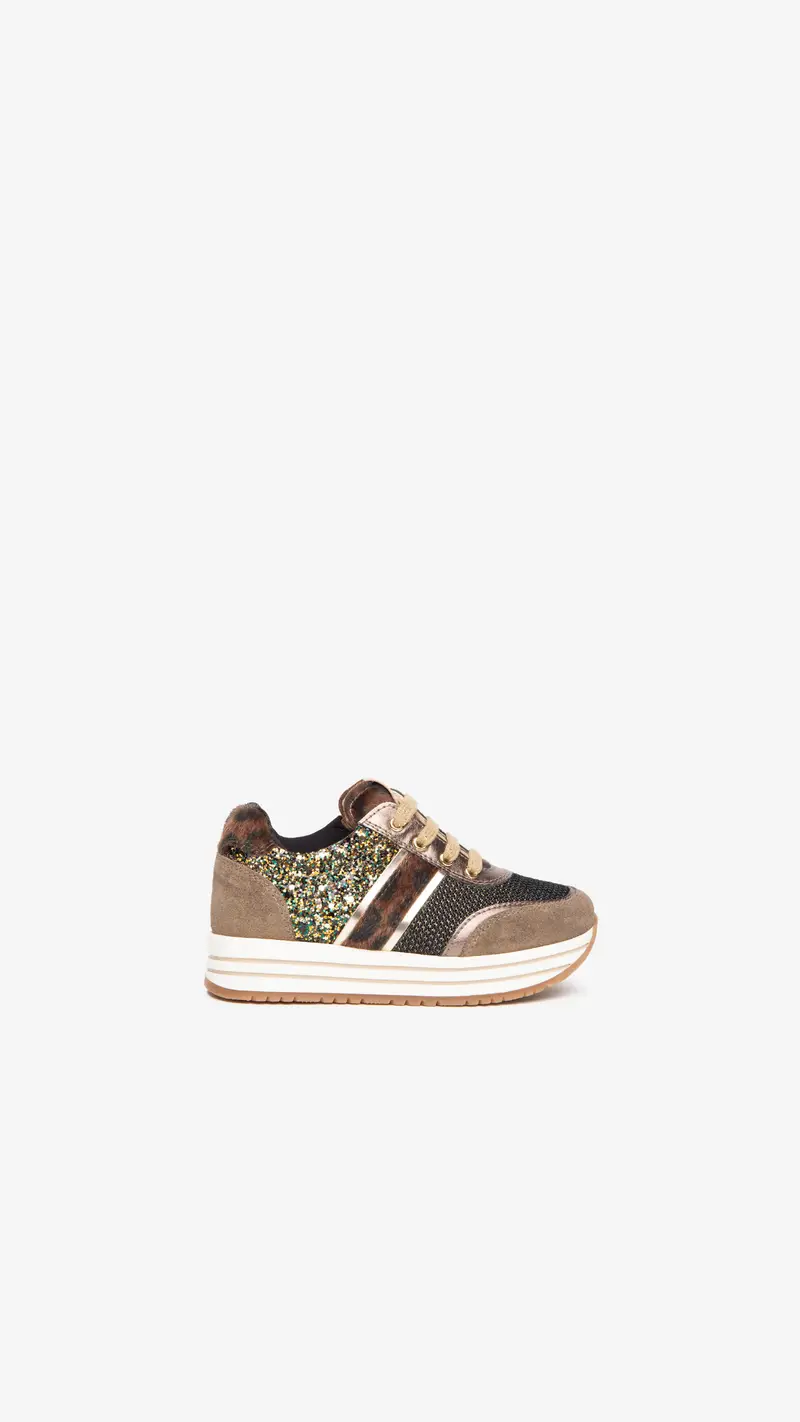 Sneakers Kids da Bambina in Camoscio - Marrone