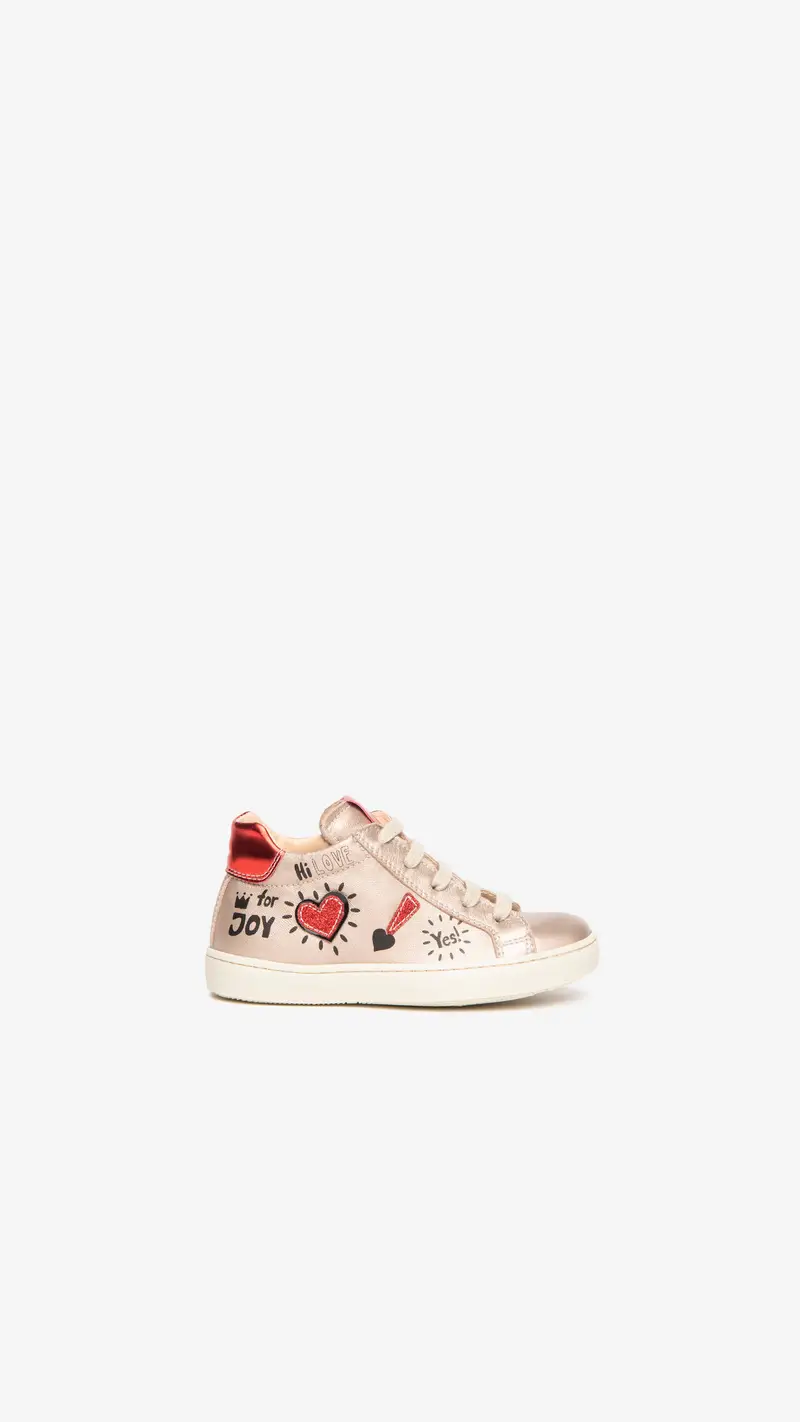 Sneakers Kids da Bambina in Pelle - Beige