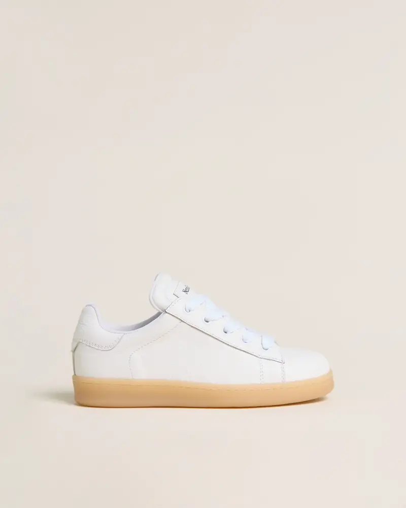 NeroGiardini Sneakers Teen da Ragazza in Pelle - Bianco