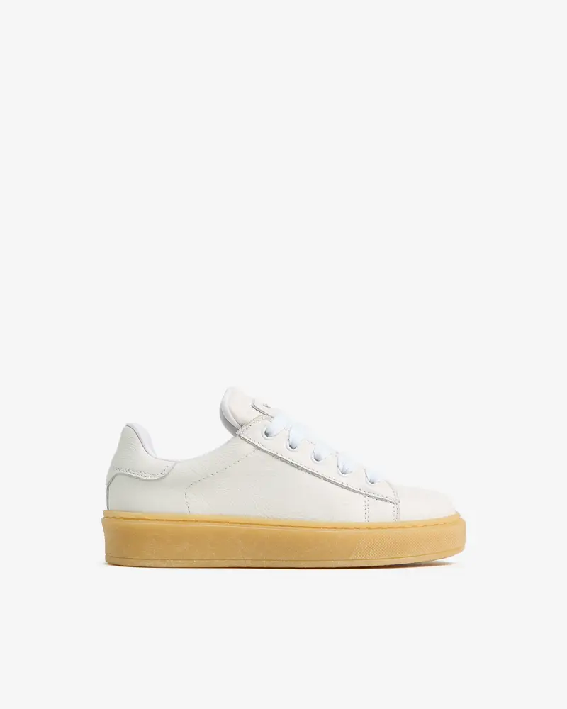 Sneakers Teen da Ragazza in Pelle - Bianco