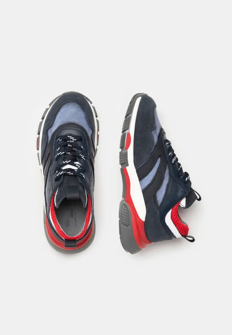 Sneakers Teen da Ragazzo in Camoscio, Pelle e Tela - Blu