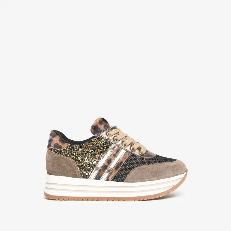 Sneakers Teens da Ragazza in Camoscio - Marrone