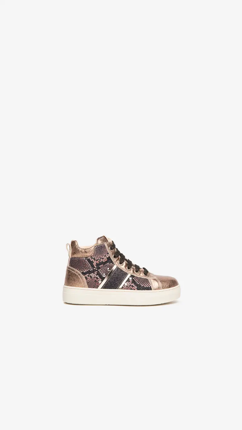 Sneakers Teens da Ragazza in Pelle - Marrone