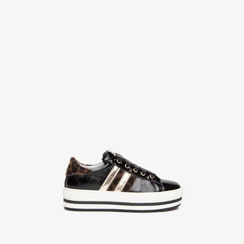 Sneakers Teens da Ragazza in Vernice - Nero