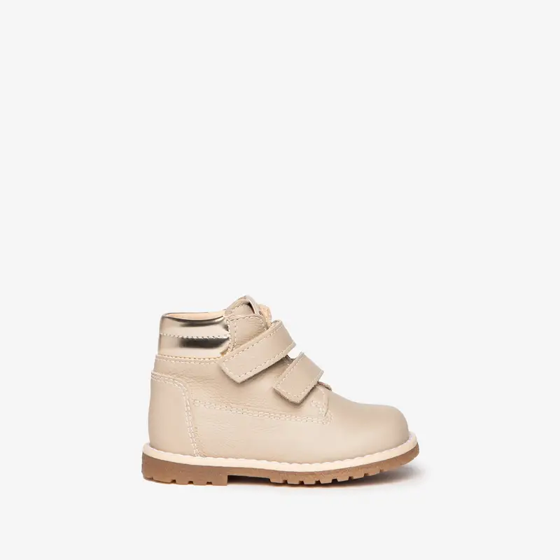 Stivaletti Baby da Bimba in Pelle - Beige