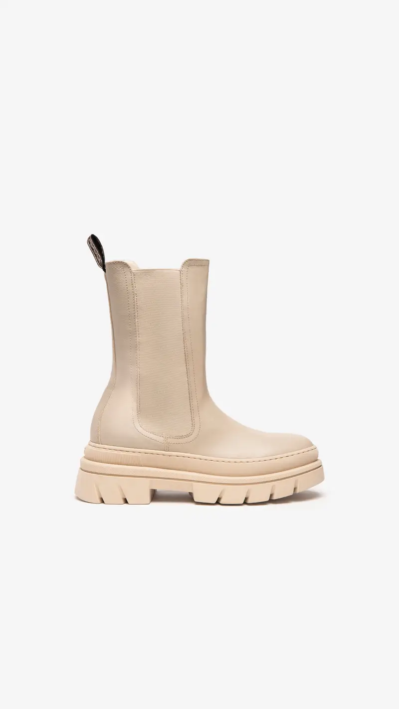 NERO GIARDINI Stivaletti Chelsea Donna Beige 1302162