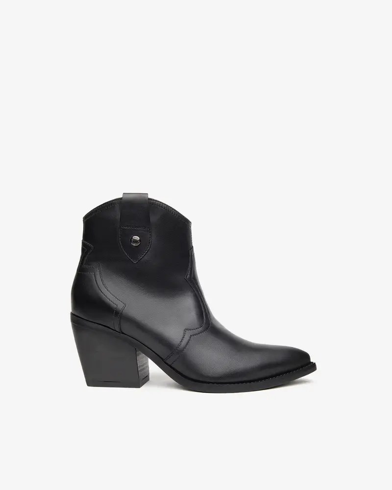 Stivaletti Donna in Pelle - Nero