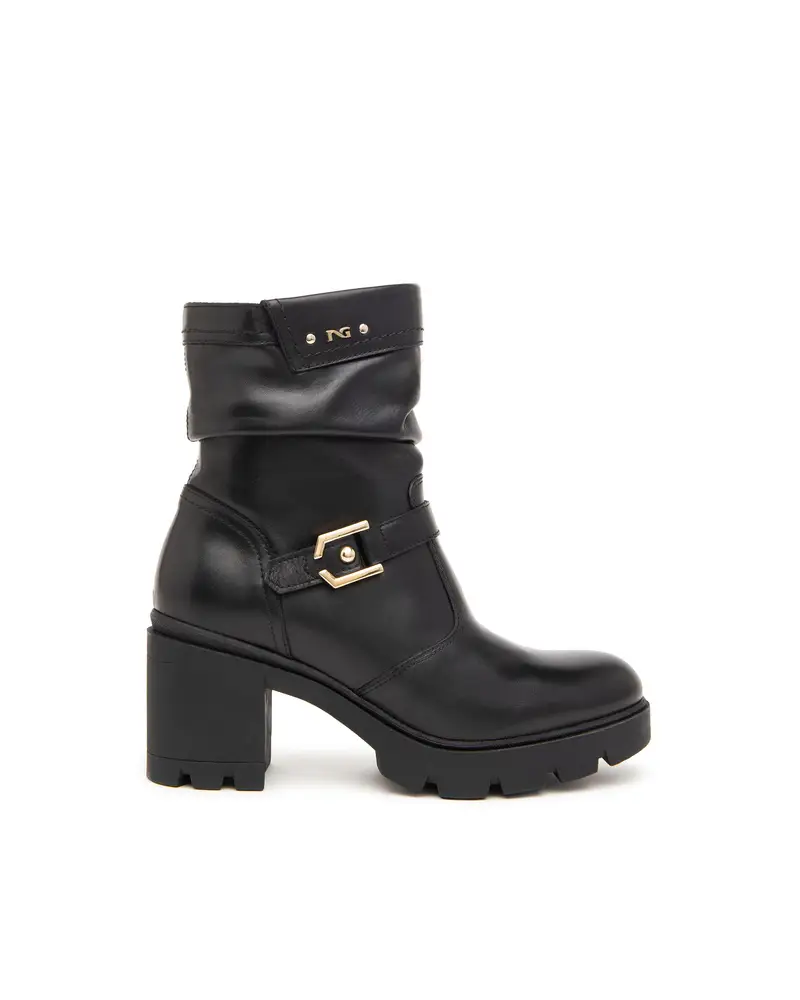 NeroGiardini Stivaletti Donna in Pelle - Nero