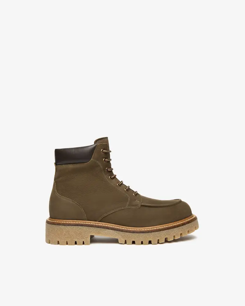 Stivaletti Uomo in Pelle - Verde