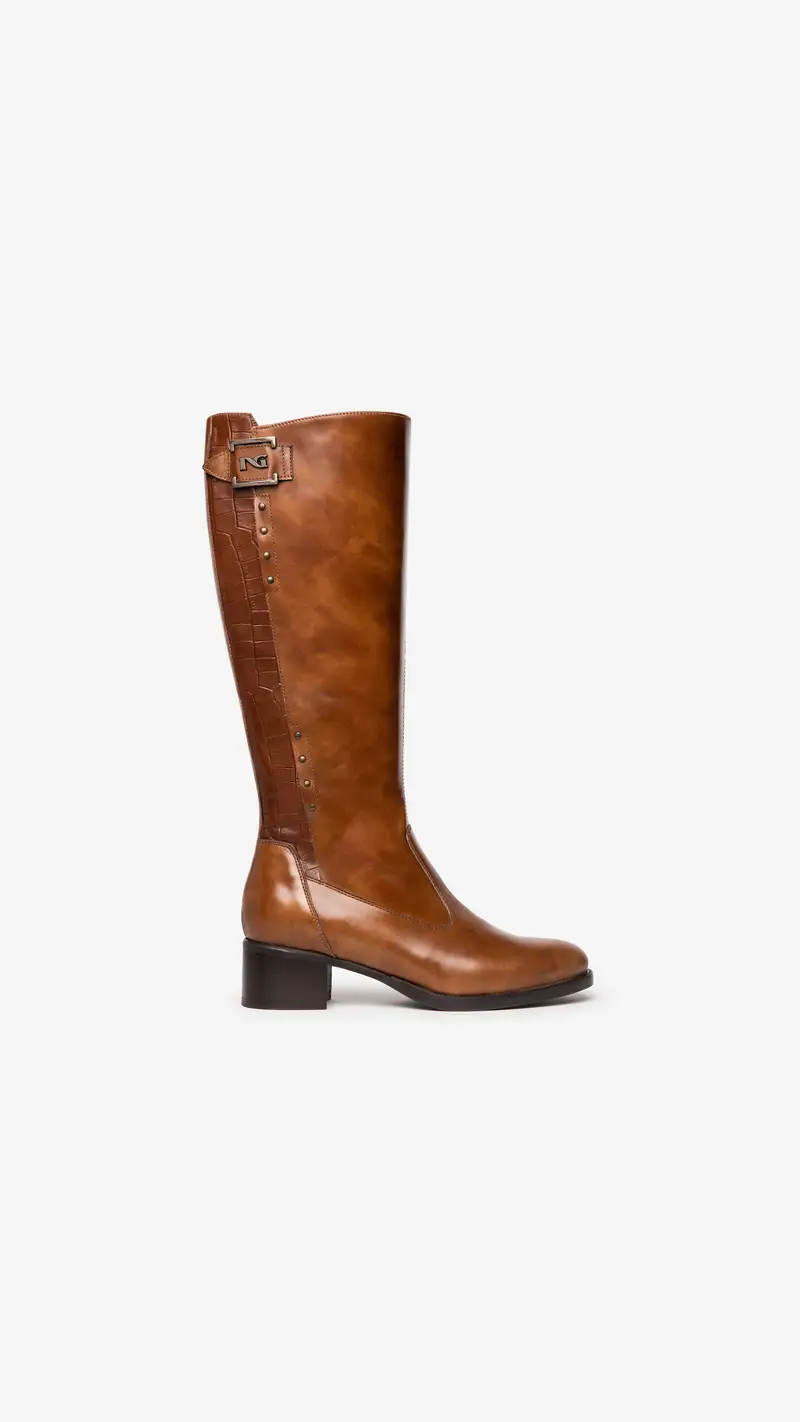 NeroGiardini Stivali Donna in Pelle - Marrone