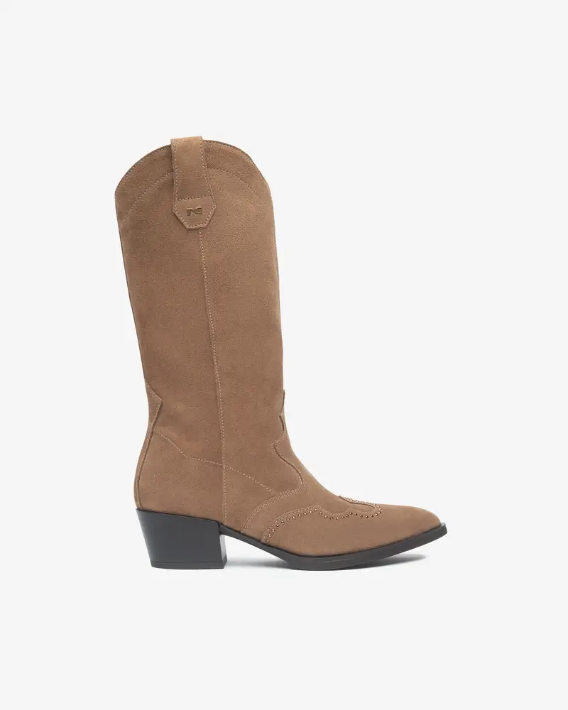 Stivali Donna in Suede - Marrone