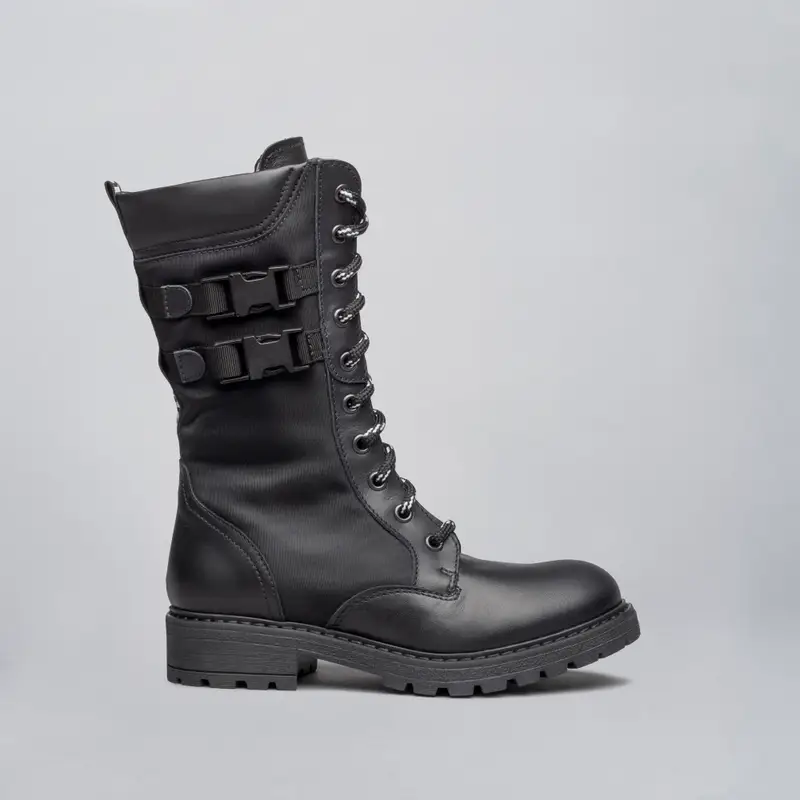 Stivali Teens Ragazza in Pelle - Nero