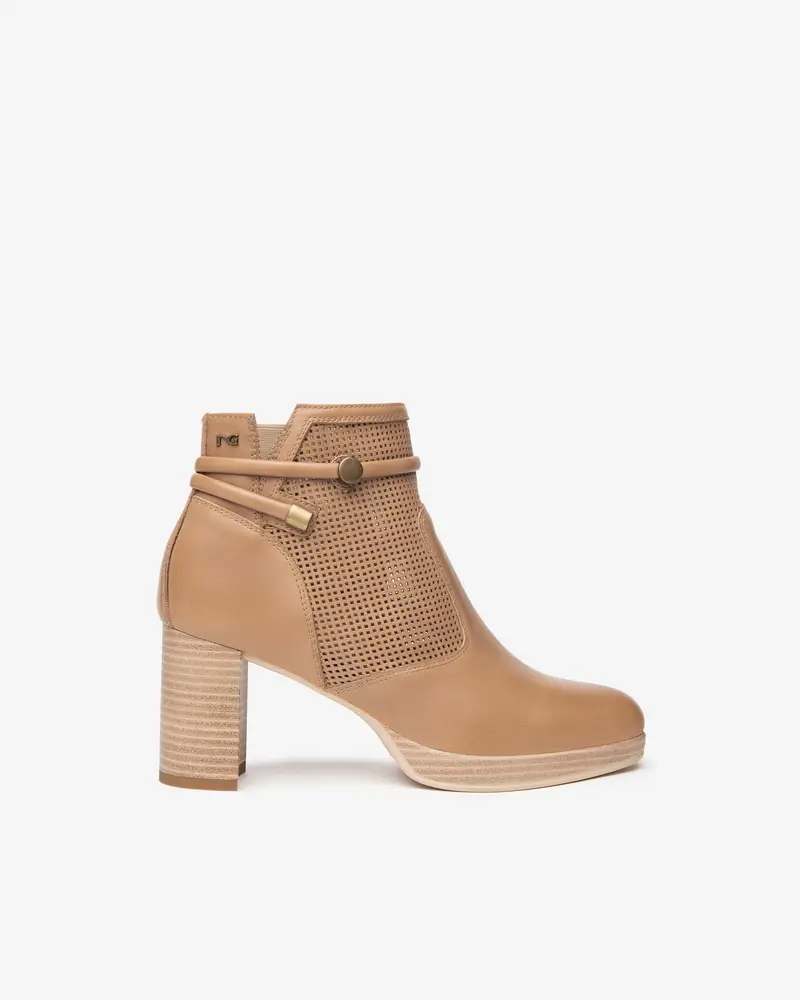 Tronchetti Donna in Pelle - Marrone