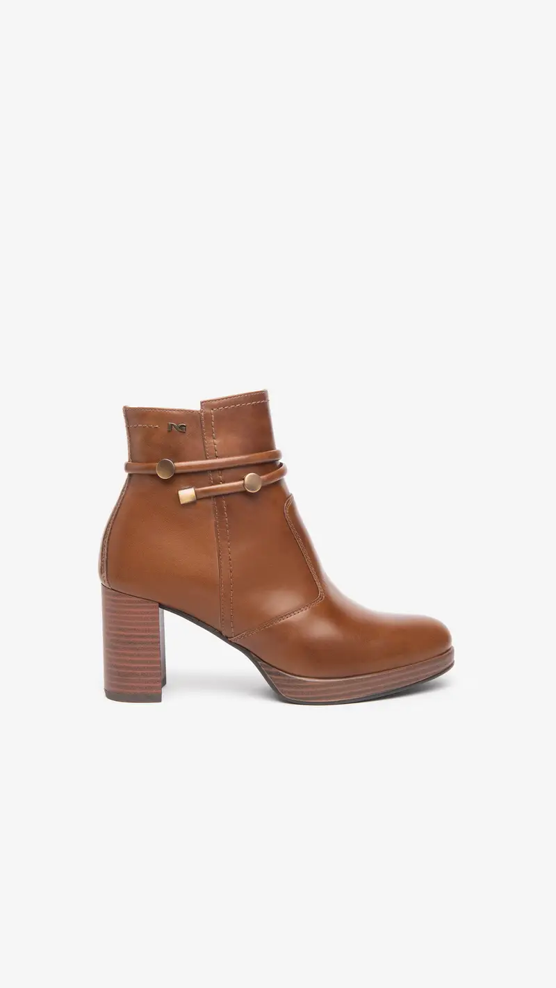 Tronchetti Donna in Pelle - Marrone